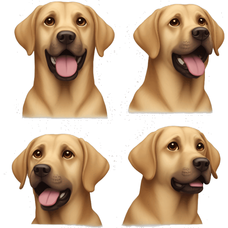 Brauner labrador emoji