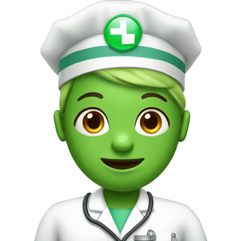 Frog-nurse emoji