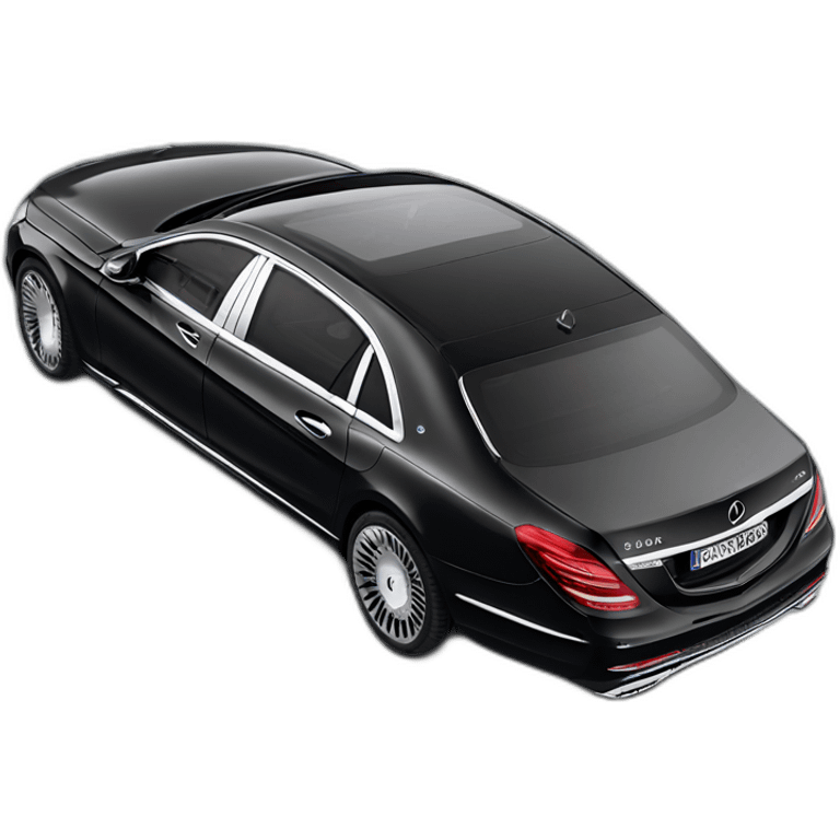 Mercedes maybach two colour profile view emoji