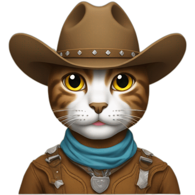 cat cowboy emoji