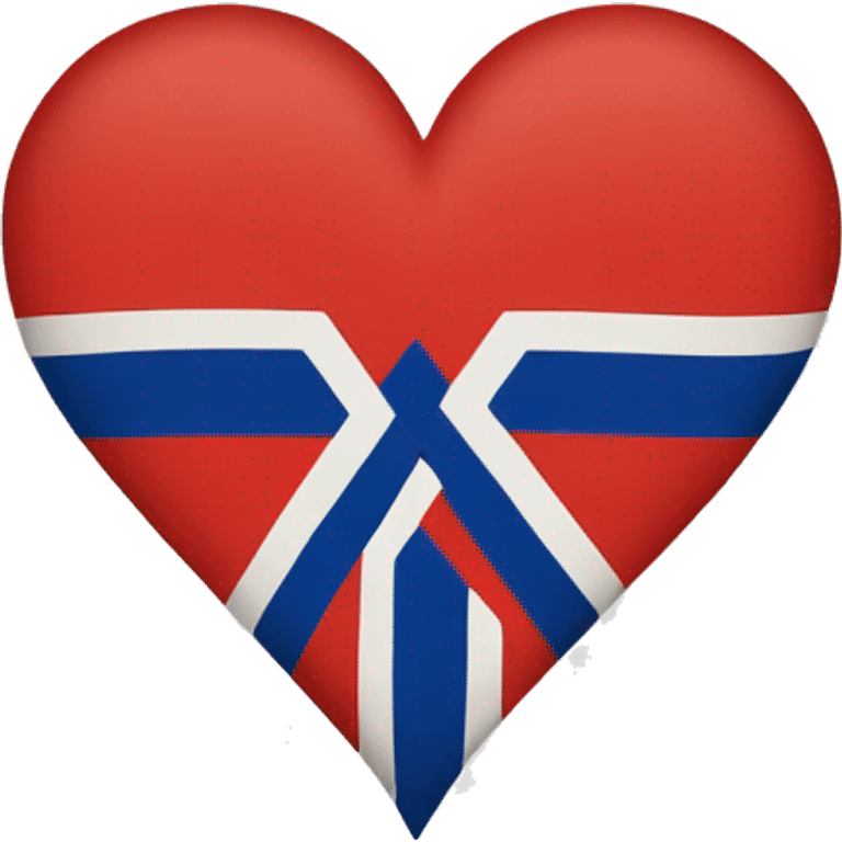 Saami flag in heart shape emoji