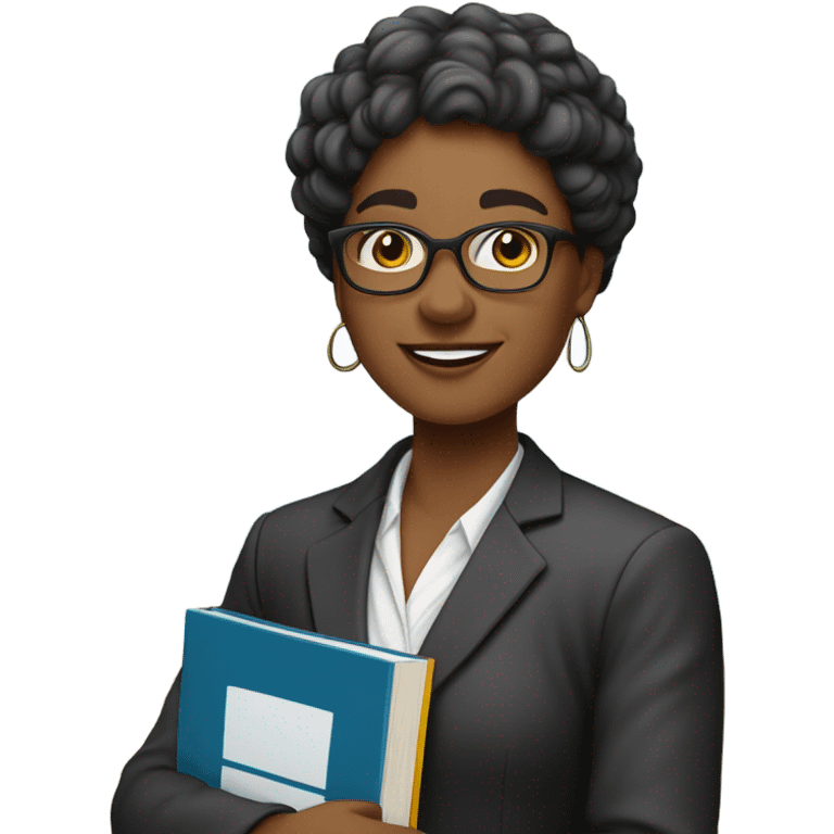 Black teacher emoji