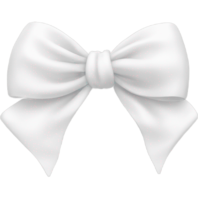 cute and very adorable ribbon for hair pin white emoji