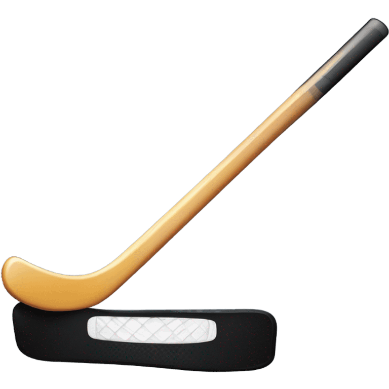 hockey stick and puck emoji