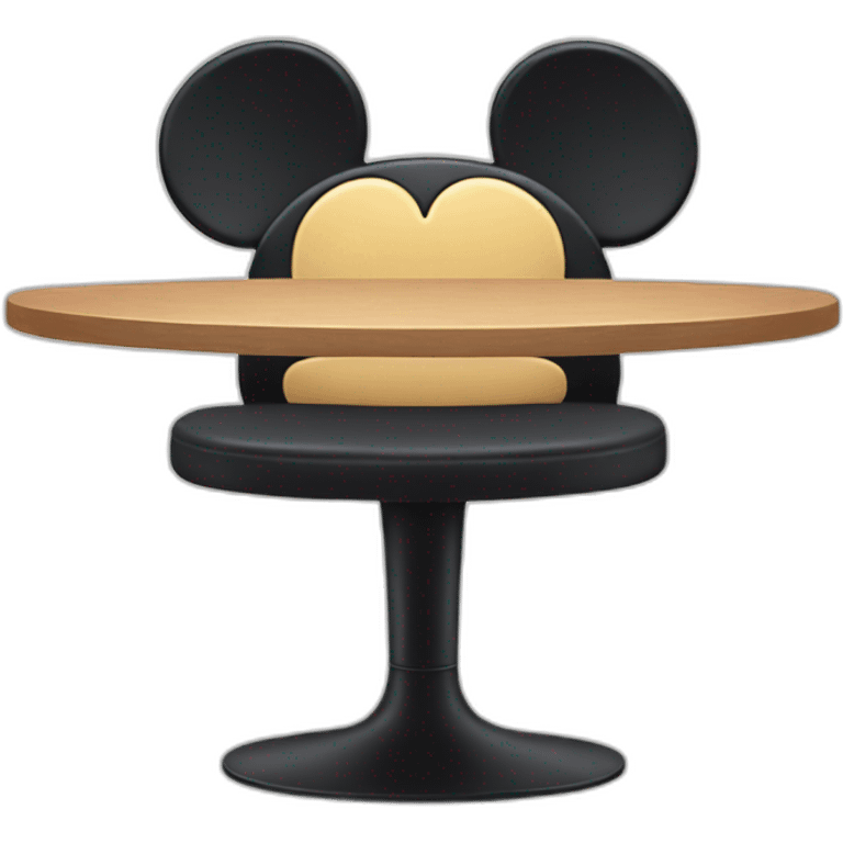 Mickey Mouse seating table emoji