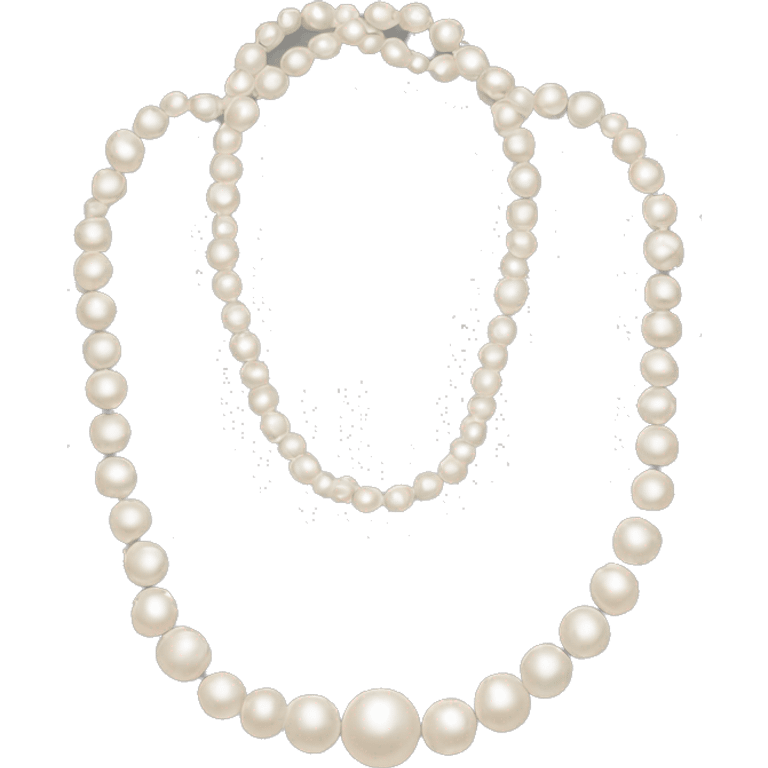 beautiful pearl necklace emoji