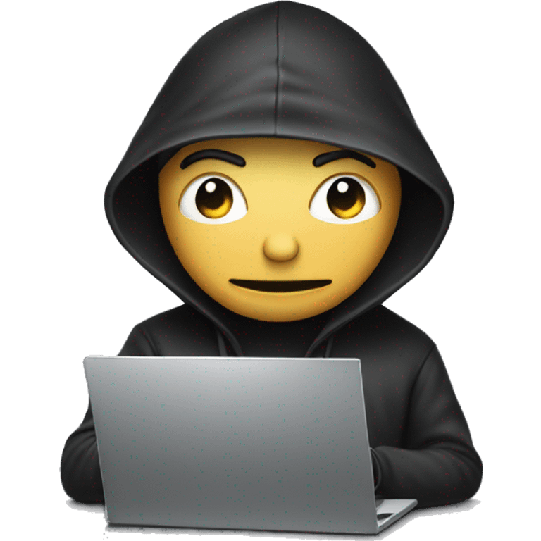 Hacker facelees With laptop emoji