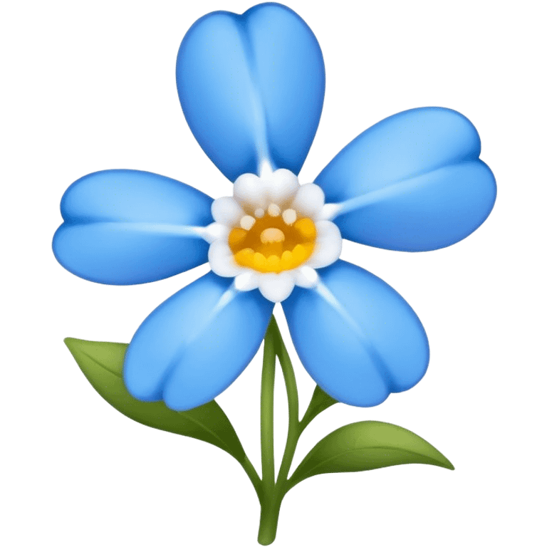 blue flower which called forget me nit emoji