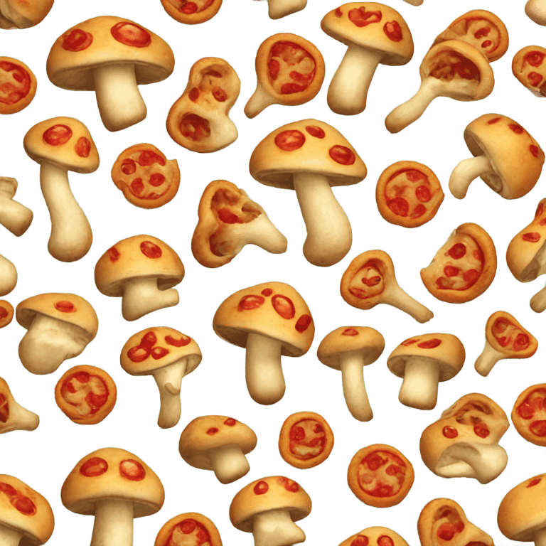 Mushroom pizza emoji