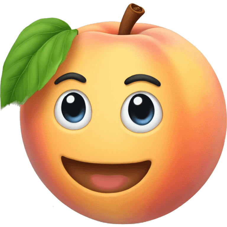 peach with a reac emoji