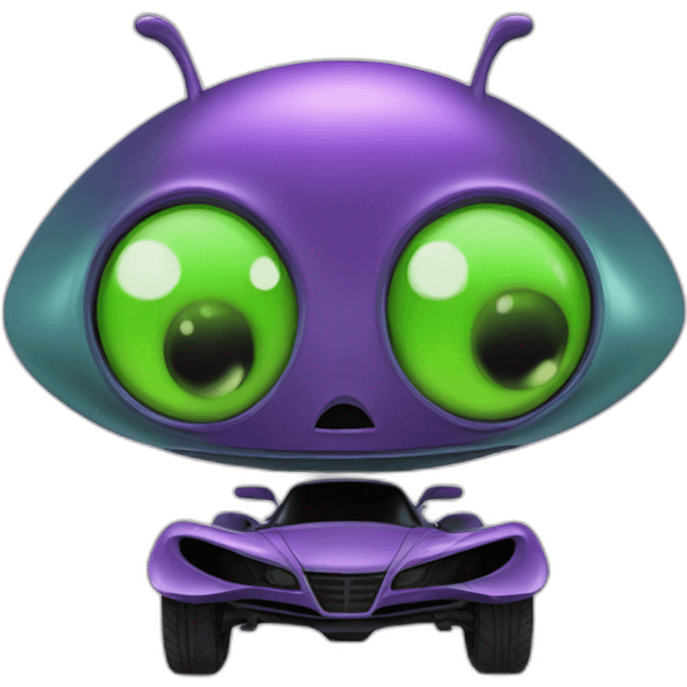 Alien sur soucoupe volante  emoji