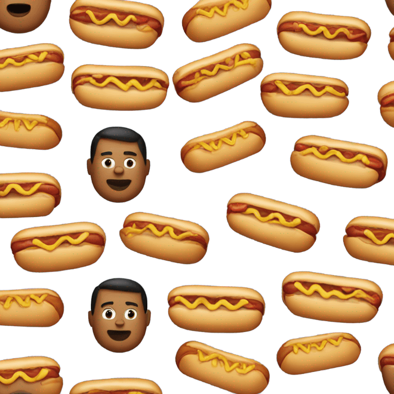 fat boy hot dog emoji