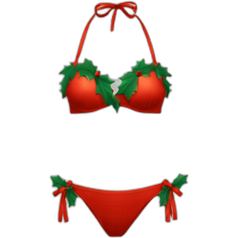 Chirstmas bikini emoji