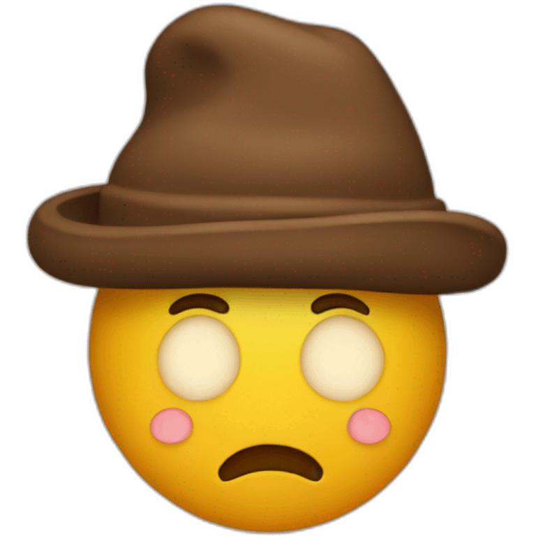 Poo hat emoji