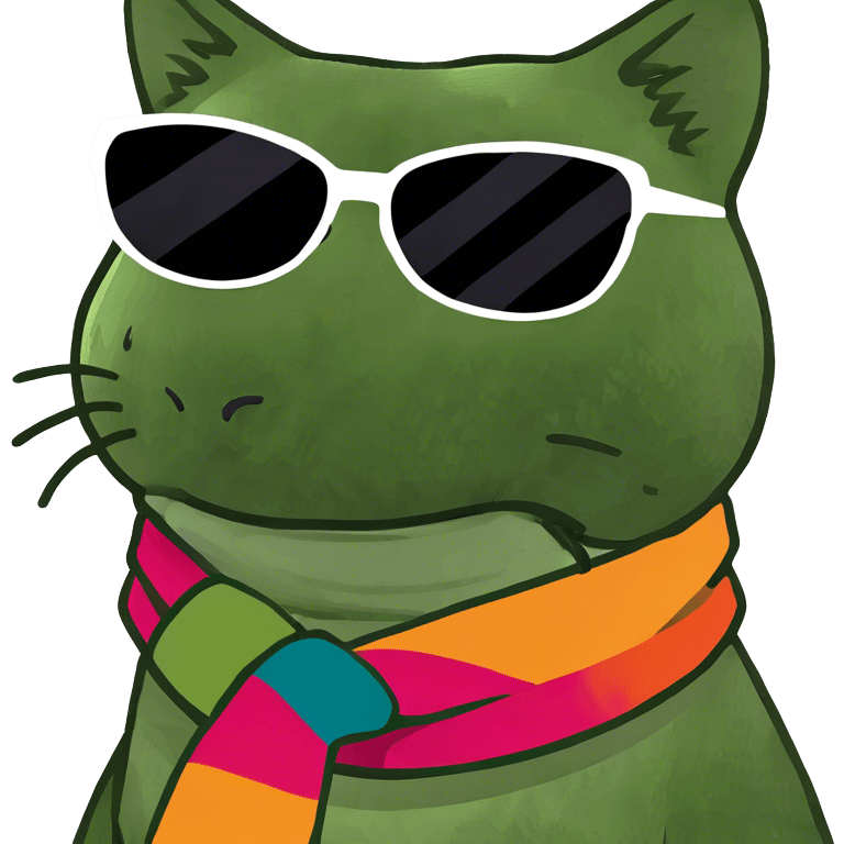 Cat with sunglasses emoji