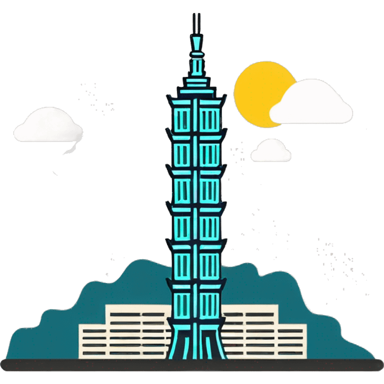 Taipei 101 tower emoji