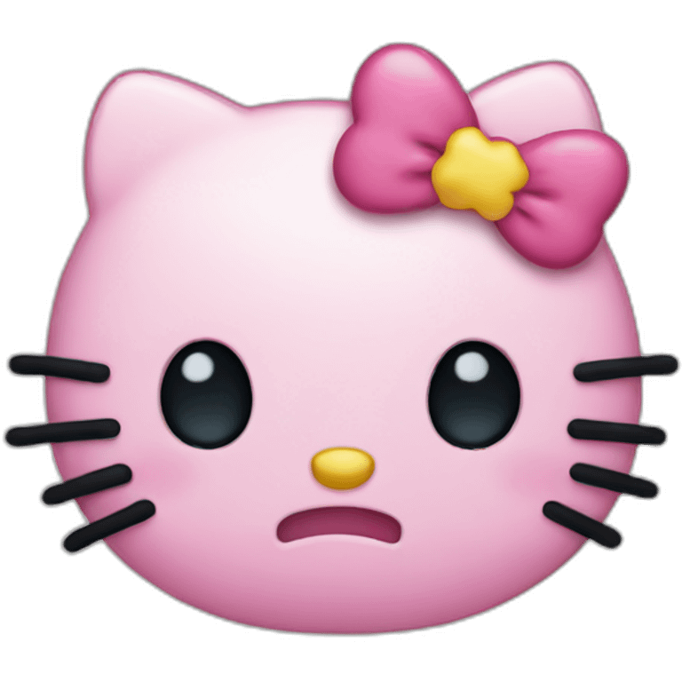 Hello kitty sad emoji