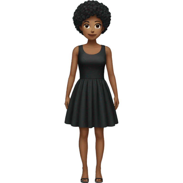 cool black dress emoji