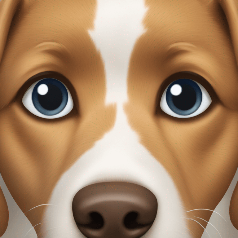 blue and brown eyed heterochromia dog emoji