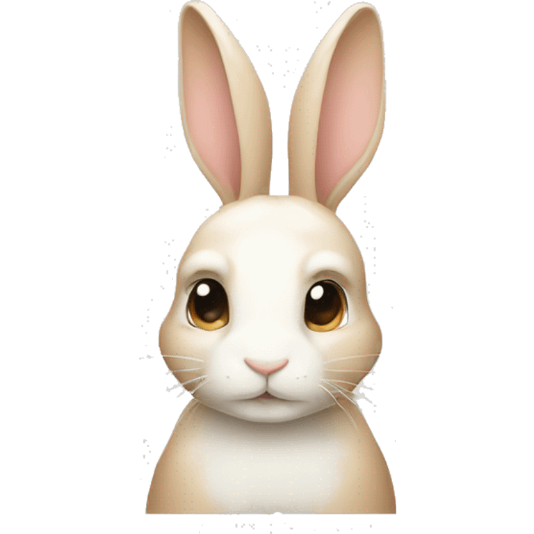 white/tan bunny emoji