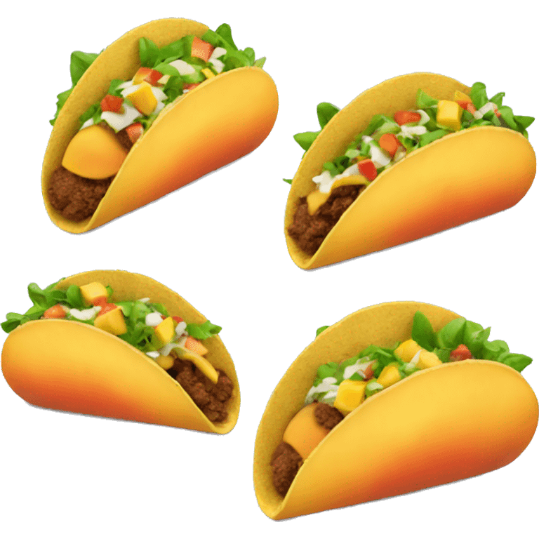 Peaches in a taco emoji