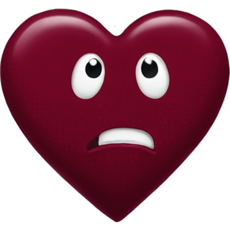 Maroon heart emoji