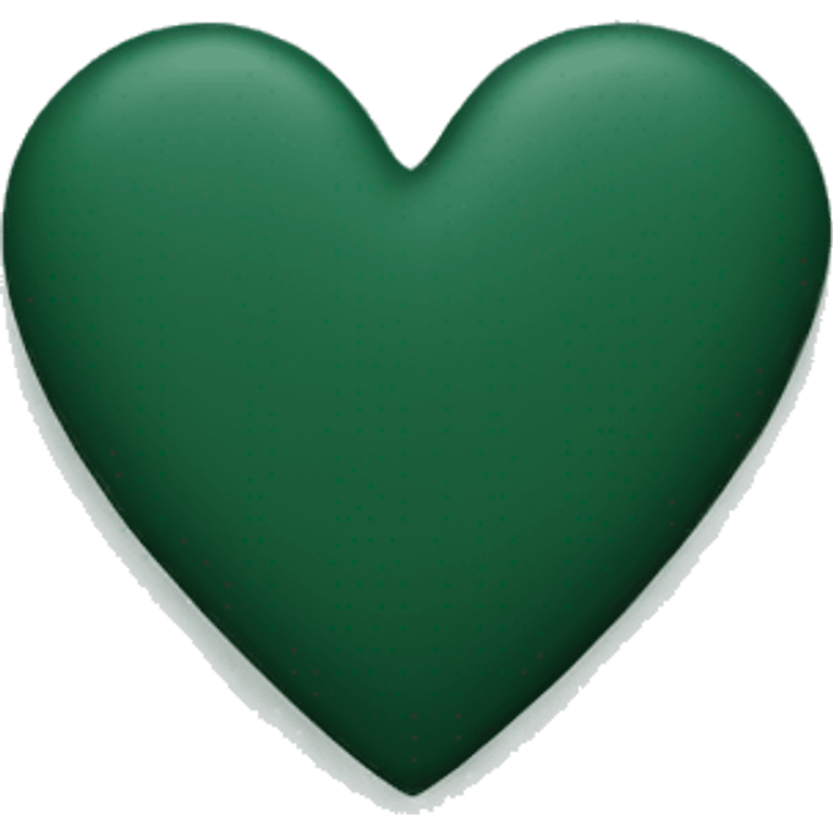 dark green matte heart emoji