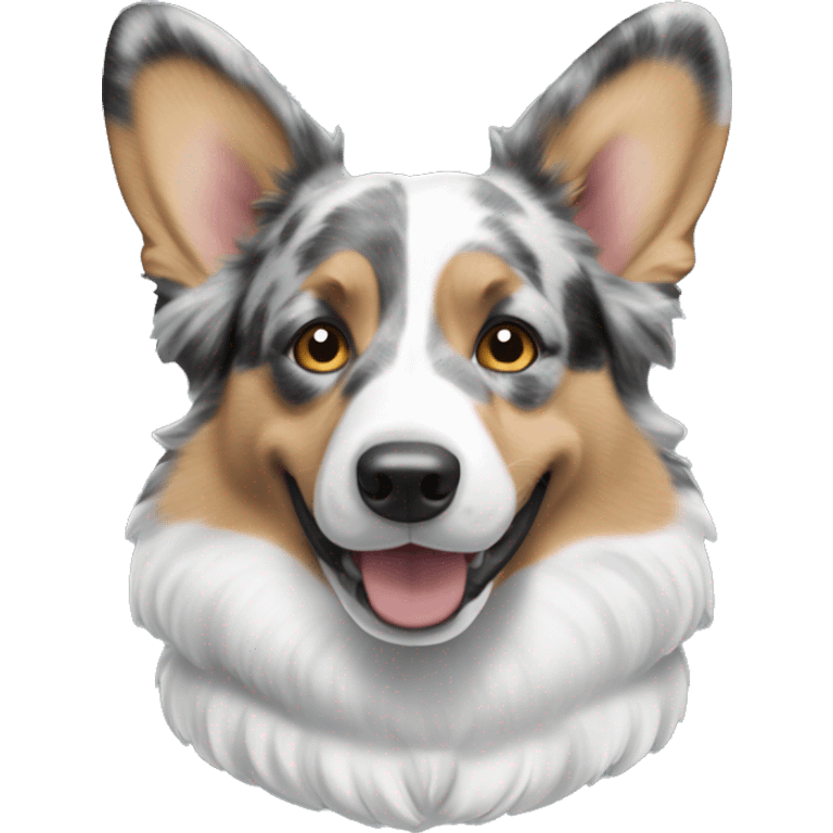 Blue Merle welsh corgi emoji