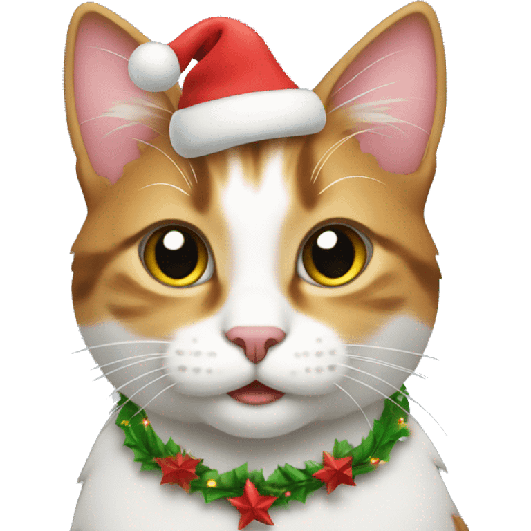 Christmas cat emoji