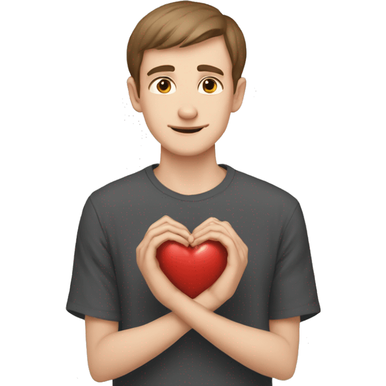 vitalik making a heart with his hands emoji