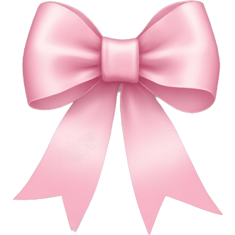 light pink ribbon bow emoji