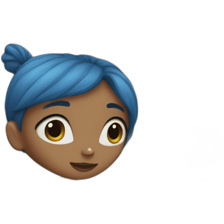 Blue girl  emoji