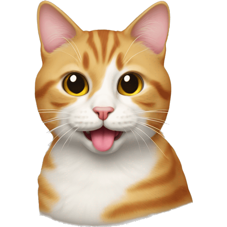 cat with its tongue out emoji