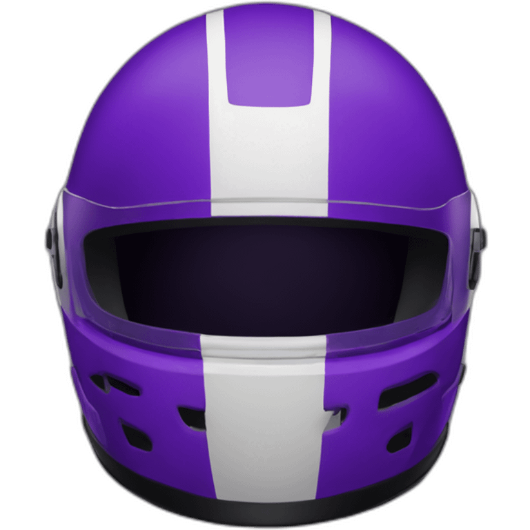 racing helmet with dark purple color emoji