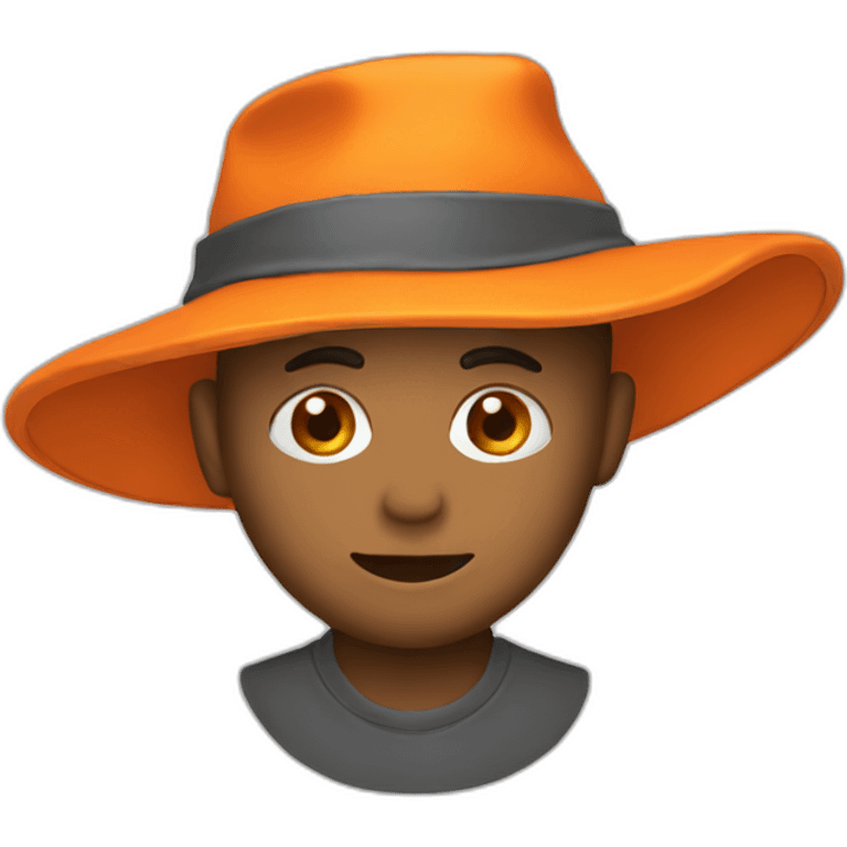 Orange hat emoji