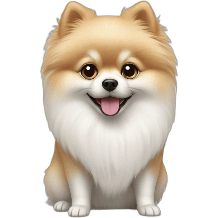 White pomeranian emoji