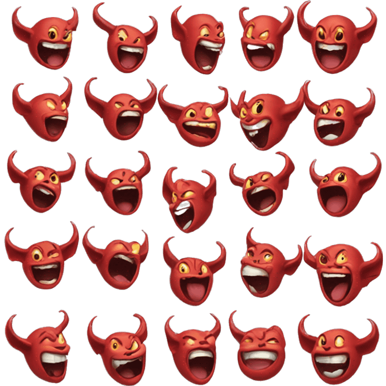 Devil emoji laughing cute emoji