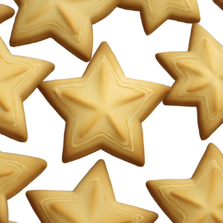 Dalgona cookie star emoji