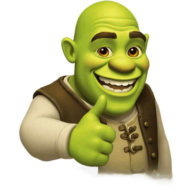 Shrek thumbs up emoji