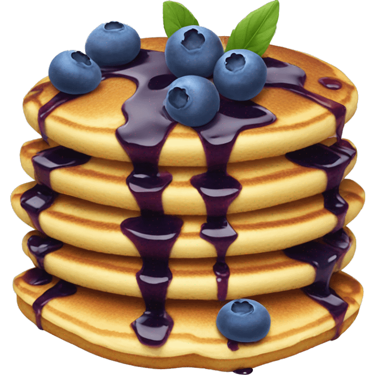 Blueberry pancakes emoji