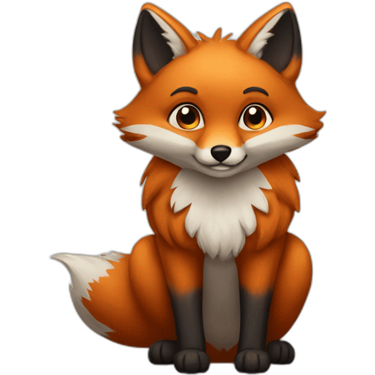 Cross fox emoji