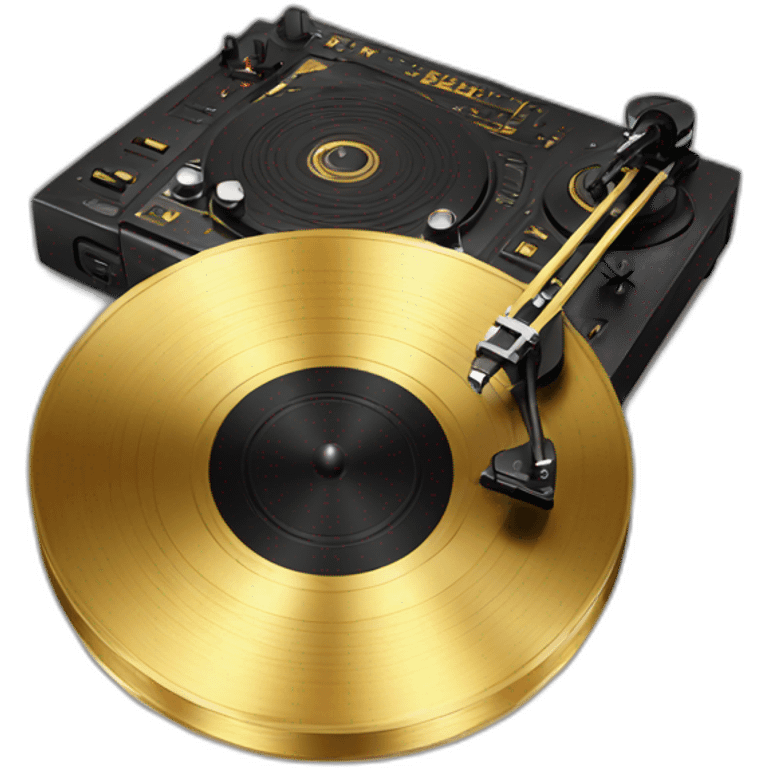 golden turntables emoji