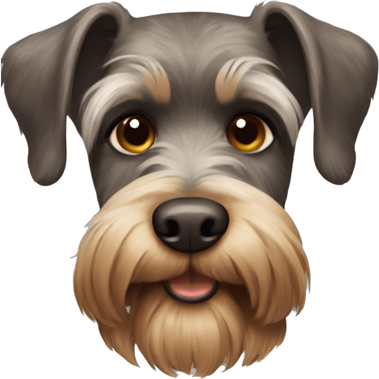 brown schnauzer emoji