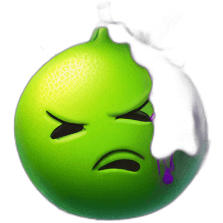 lemon-green-and-purple-neon-spray graffiti emoji