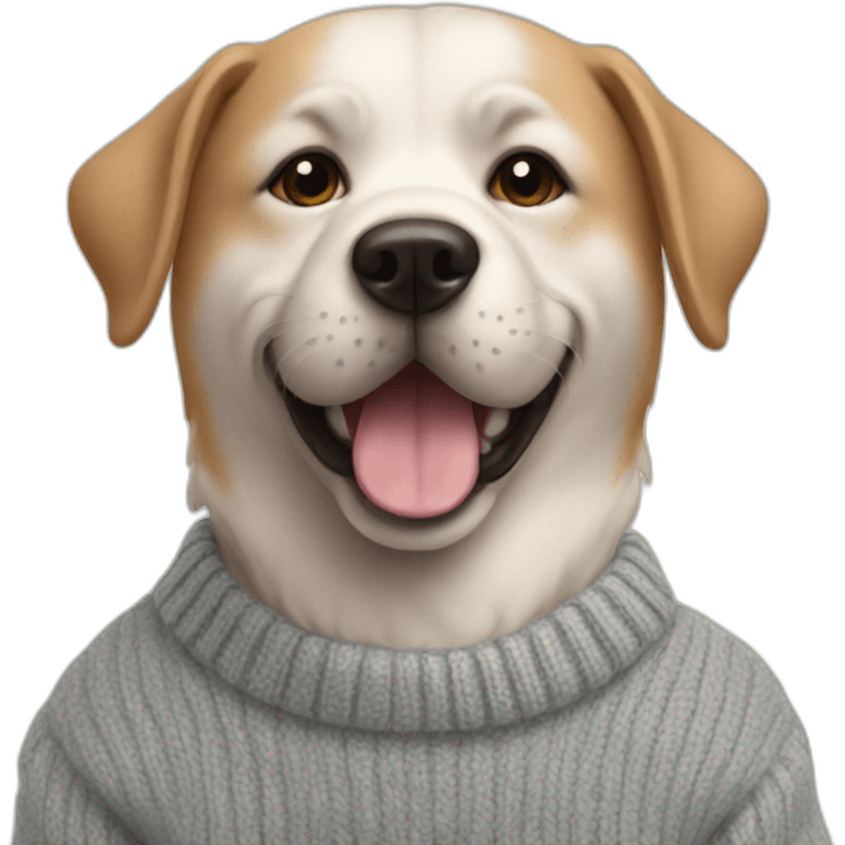 Dog in sweater emoji