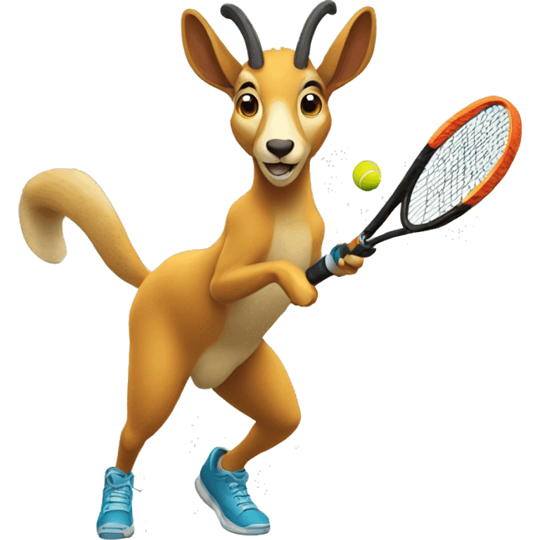 Chamois playing tennis emoji