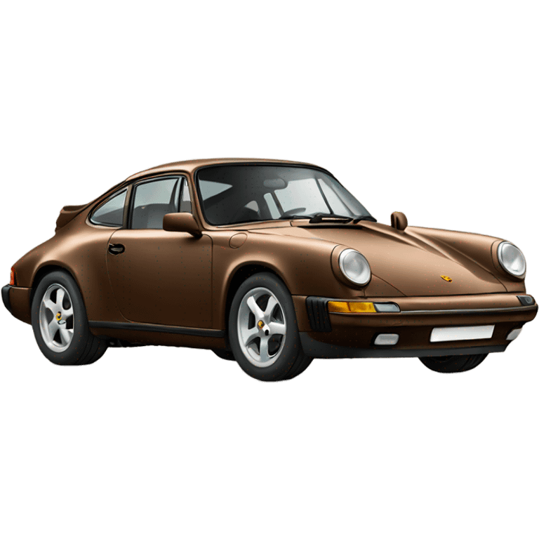 Brown Porsche emoji