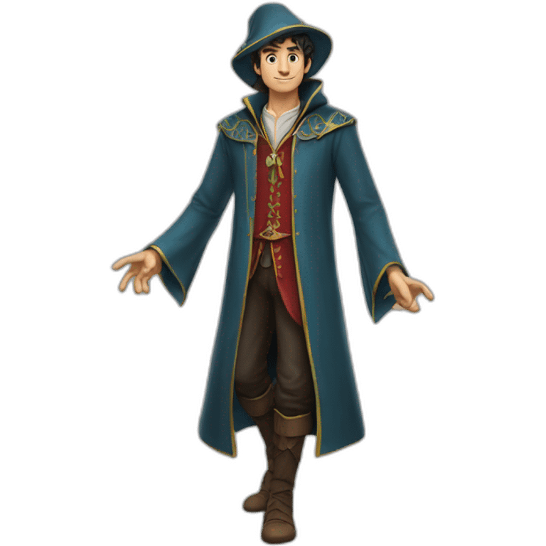 Merlin le magicien full body emoji