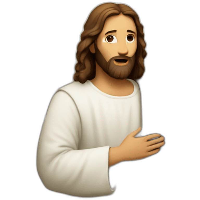 Jesus-Christ with sheep emoji