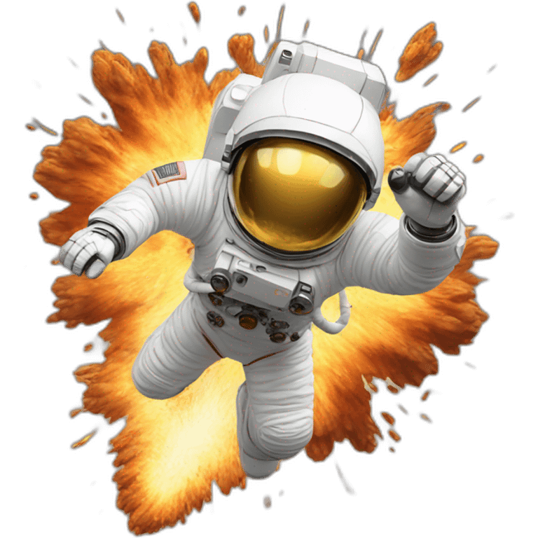 exploding astronaut emoji